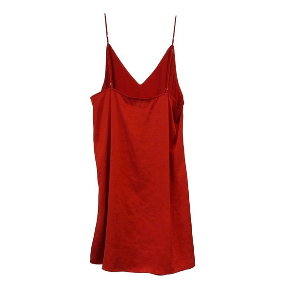 Aritzia Wilfred Free Womens Medium Red Slip Mini Dress - Picture 2 of 9